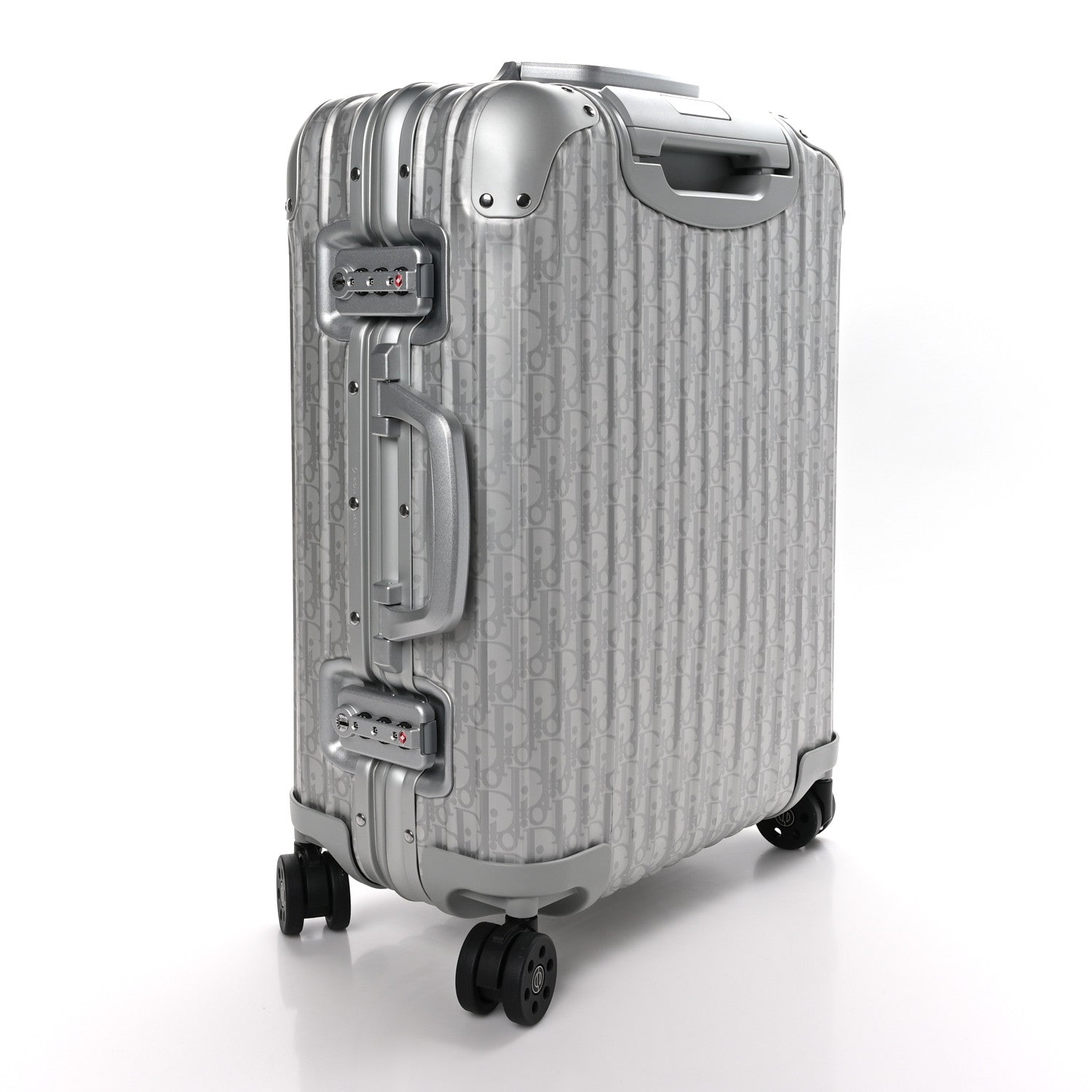 Christian Dior X RIMOWA Aluminum Gradient Cabin Luggage Silver 2 of 9