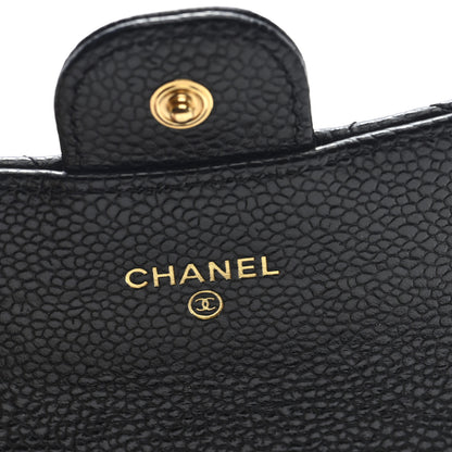 Chanel Caviar Quilted Flap Card Holder Wallet Black 6 of 7