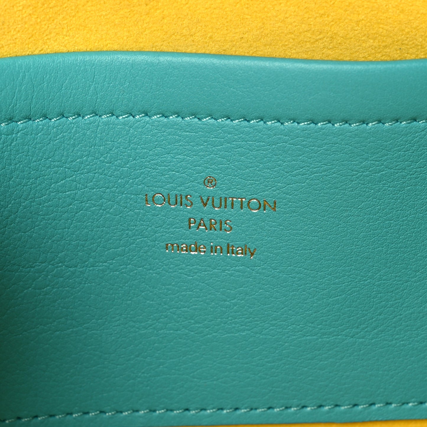 Calfskin Embossed Monogram Vuittamins Utility Crossbody Menthe Jaune