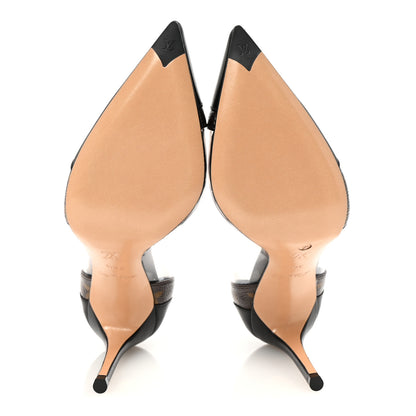 Louis Vuitton Monogram PVC Call Back Pumps 36.5 Black 6 of 8