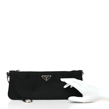 Prada Nylon Vela Pouch Black 2 of 8