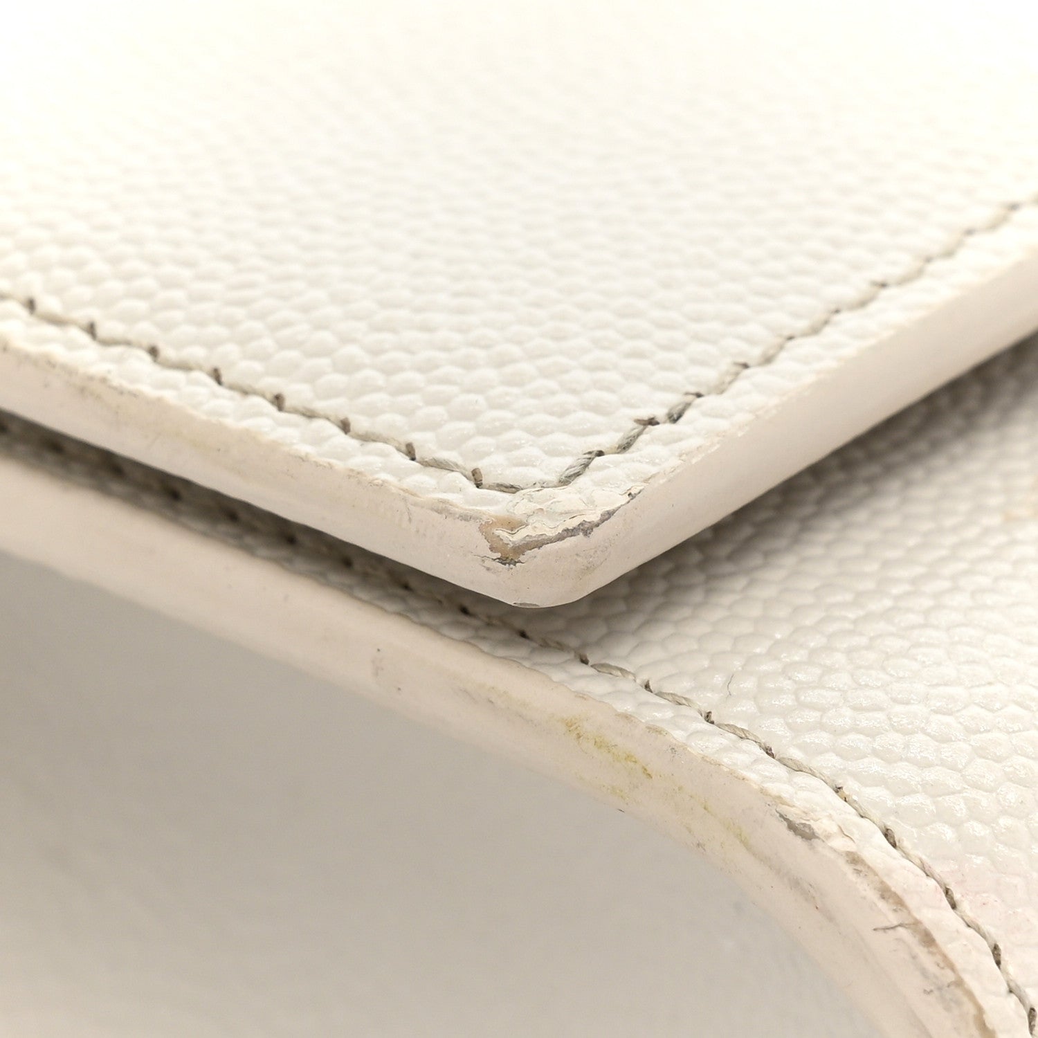 Saint Laurent Grain De Poudre Small Monogram Kate Satchel Icy White 25 of 27