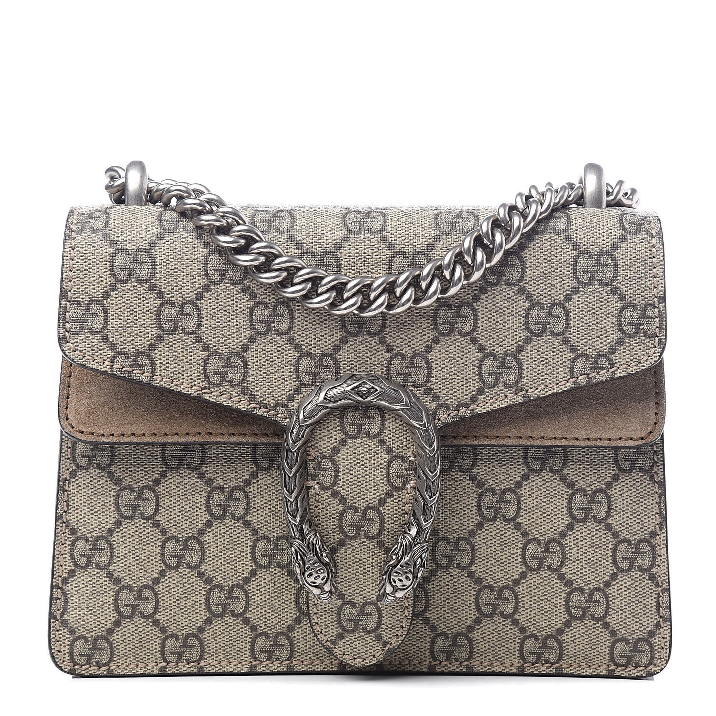 GG Supreme Monogram Mini Dionysus Shoulder Bag Taupe