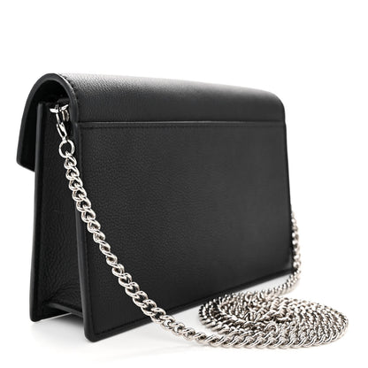 Louis Vuitton Soft Calfskin My Lockme Chain Pochette Black 3 of 11