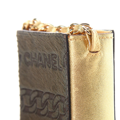 Chanel Lambskin Pony Hair Cigarette Case Green 10 of 10