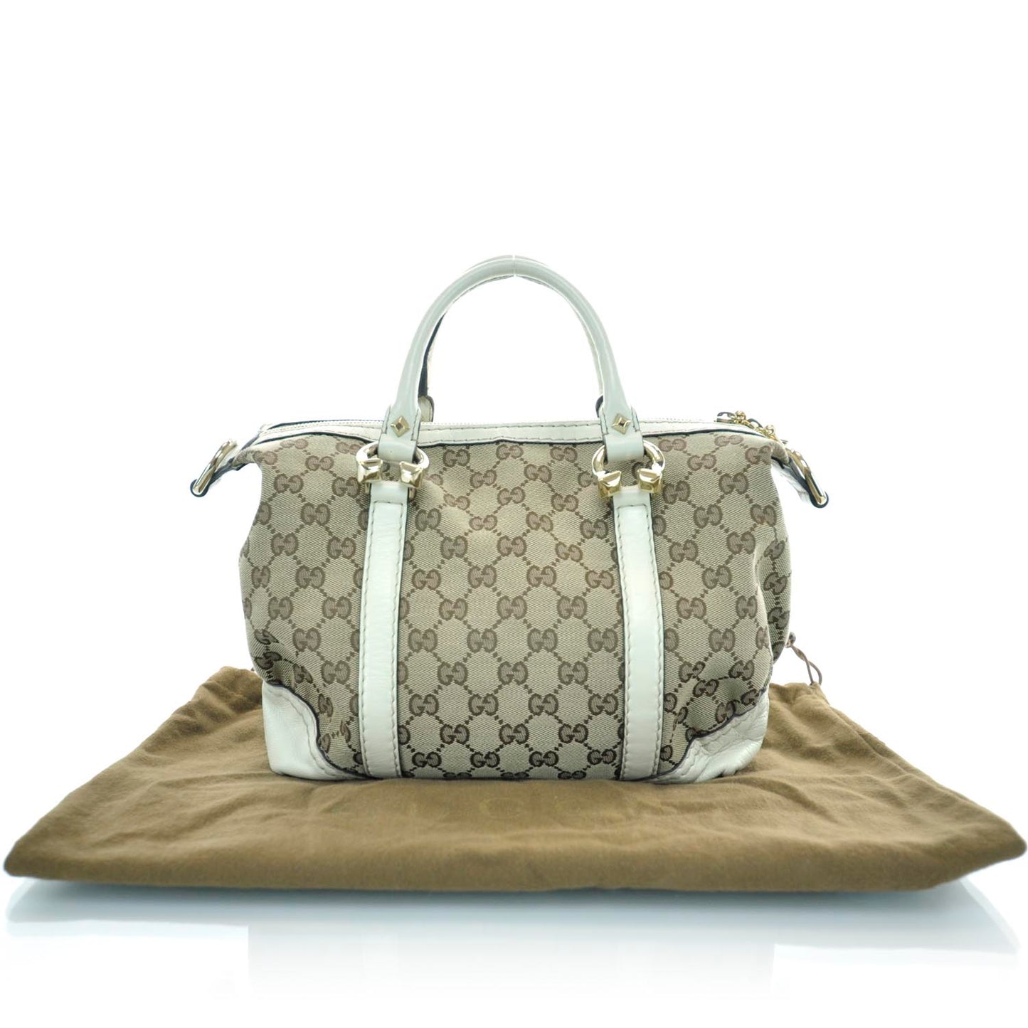 Monogram Horsebit Nail Boston White