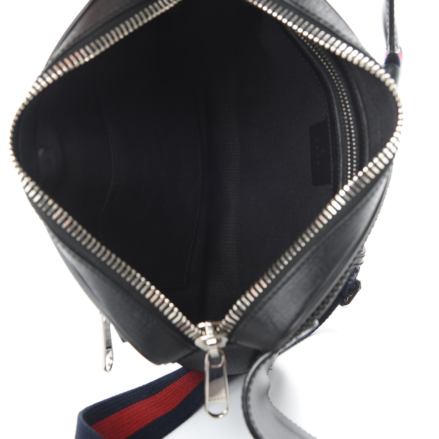 Soft GG Supreme Monogram Web Belt Bag Black Grey