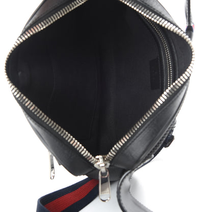 Gucci Soft GG Supreme Monogram Web Belt Bag Black Grey 5 of 12