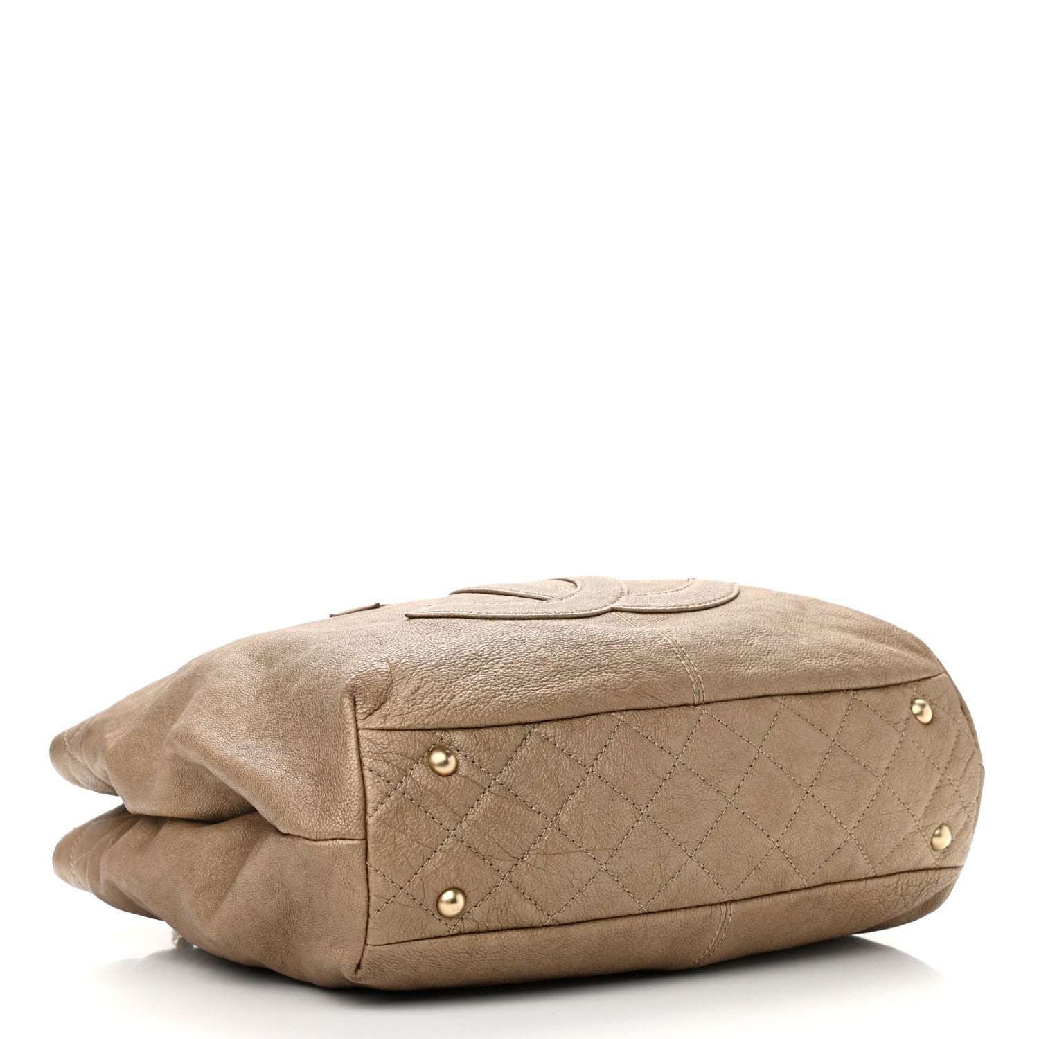Chanel Calfskin Large Trianon Tote Gold 3 of 12