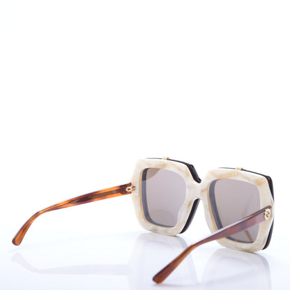 Gucci Acetate Oversized Flip Up Sunglasses GG0088S Tortoise 4 of 8