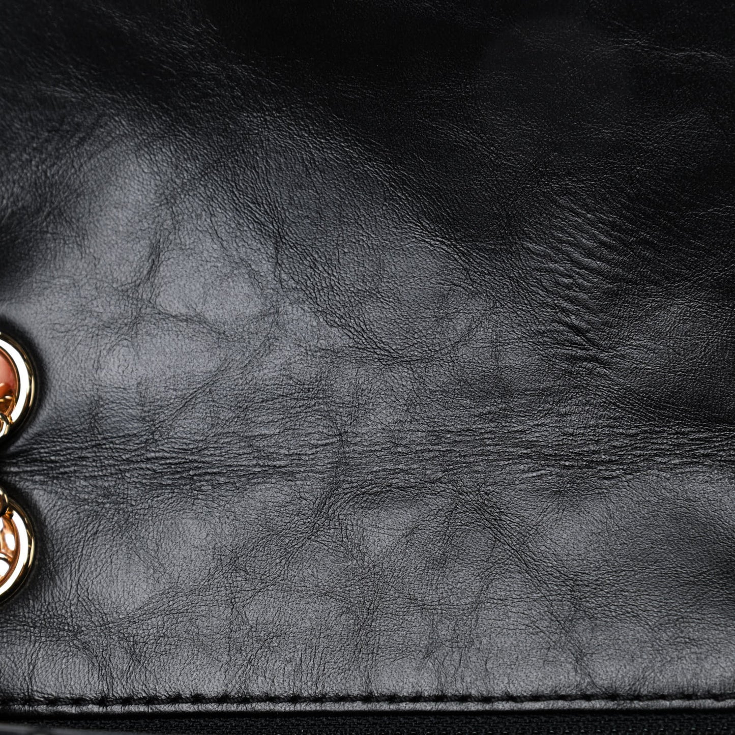 Aged Calfskin Quilted 2.55 Reissue Mini Flap Black