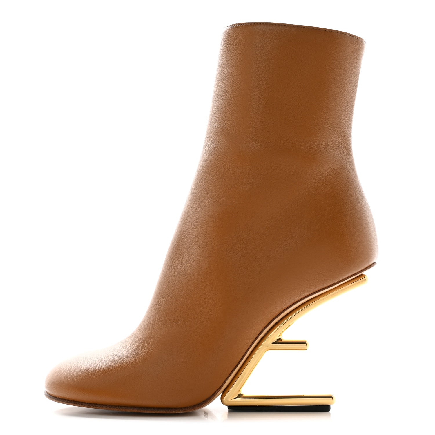 Fendi Nappa Fendi First 95mm Booties 38 Caramello 1 of 10
