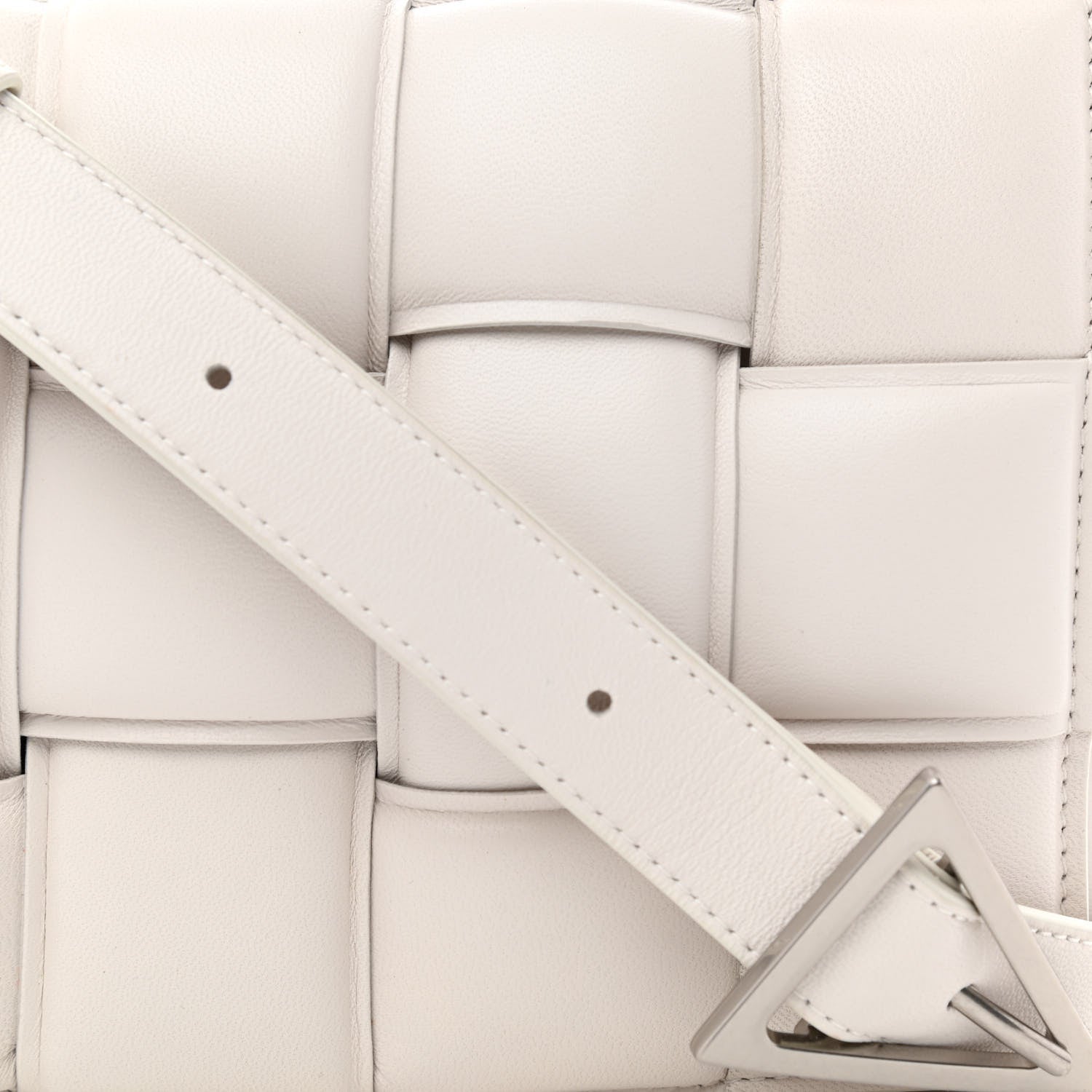 Bottega Veneta Nappa Maxi Intreccio Padded Cassette Crossbody Bag Chalk 8 of 12