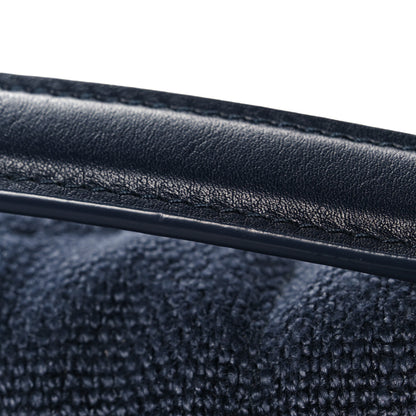 Saint Laurent Canvas Quilted Small Loulou Puffer Monogram Chain Satchel Marine 12 of 15