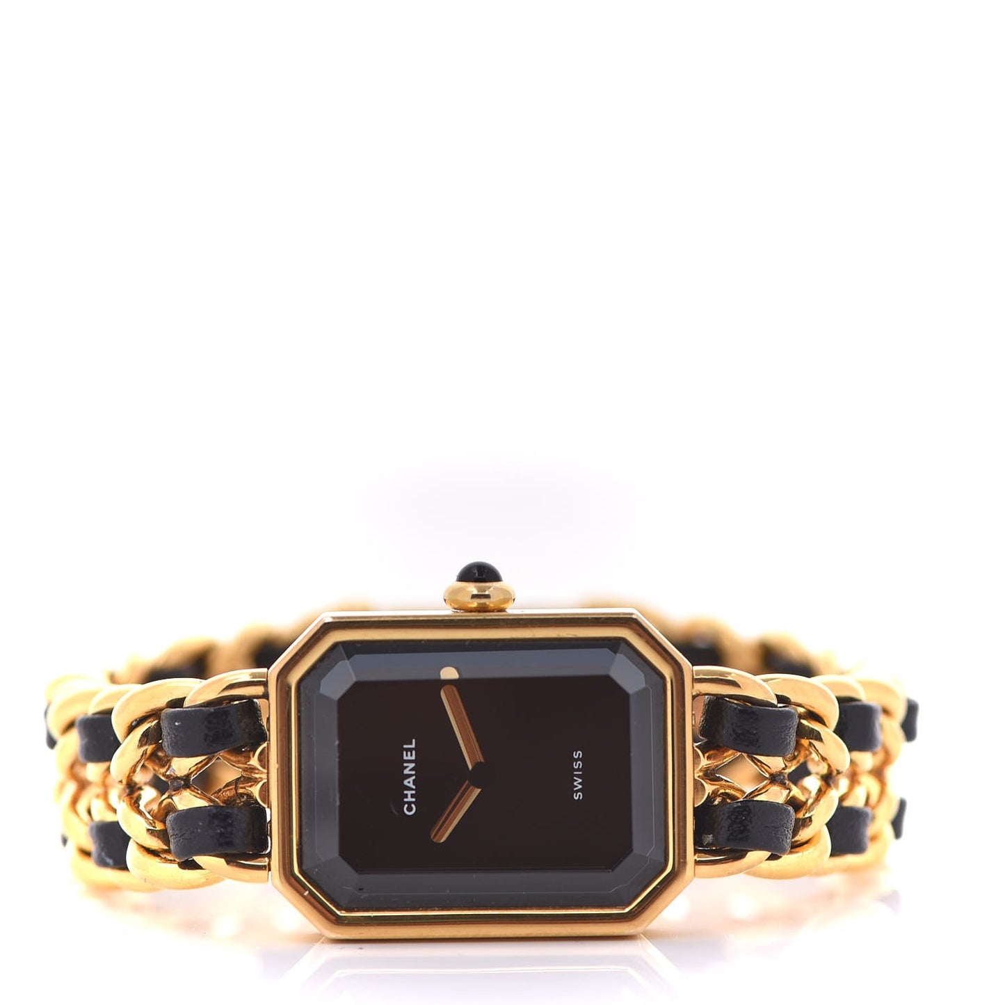 Stainless Steel Lambskin 20mm Chain Premiere Quartz Watch Gold S