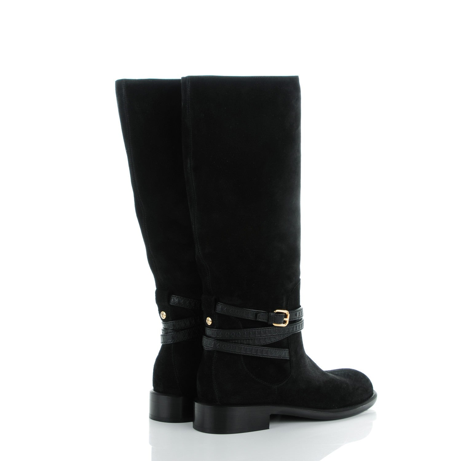 Louis Vuitton Suede Crossroads High Boot 38 Black 4 of 7
