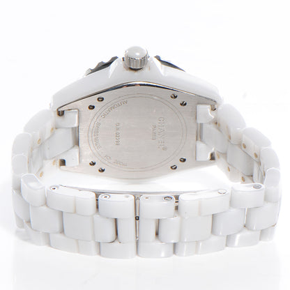 Chanel Stainless Steel Ceramic 38mm J12 Automatic Watch White 3 of 6