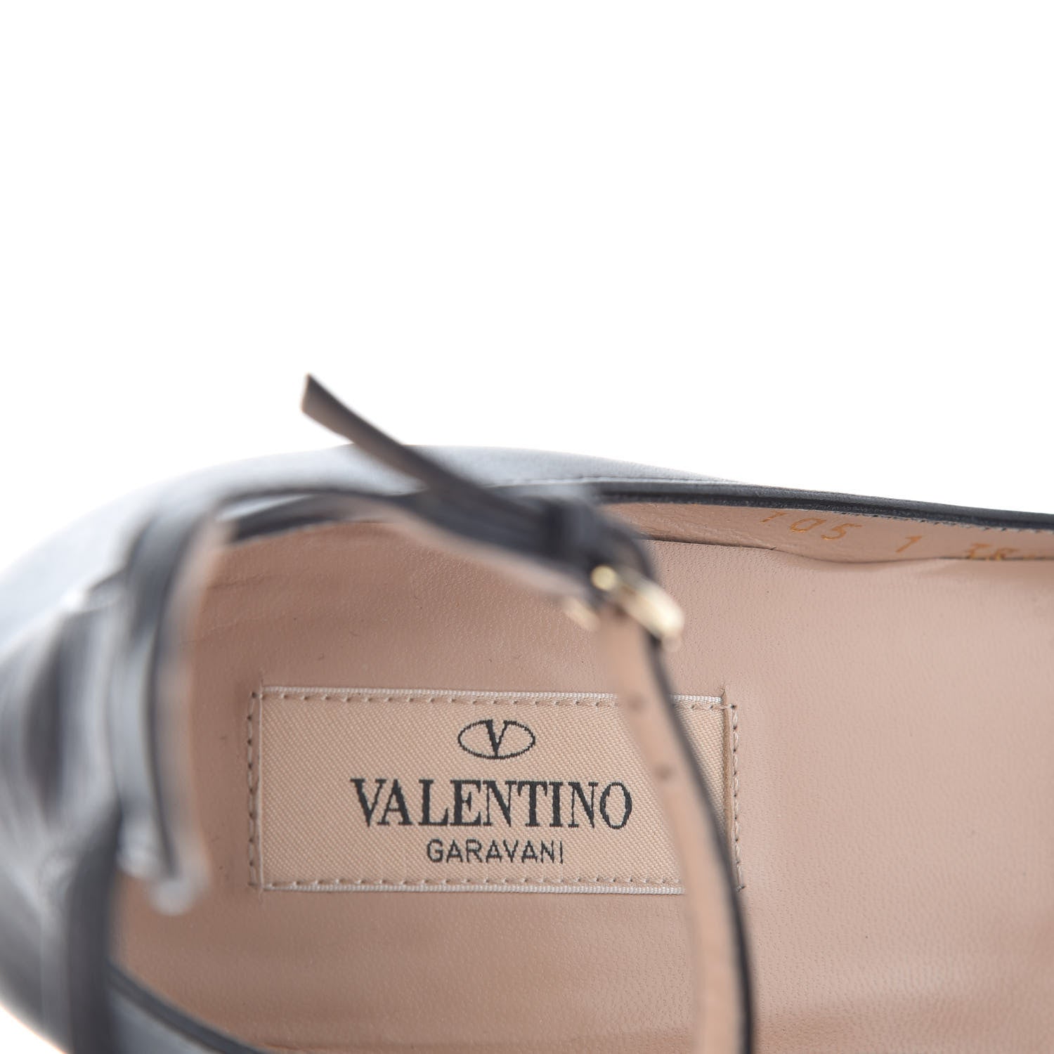 Valentino Garavani Calfskin Tan-Go Mary Jane 60mm Pumps 38 Black 8 of 11