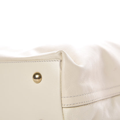 Saint Laurent Calfskin Shopping Tote White 12 of 13