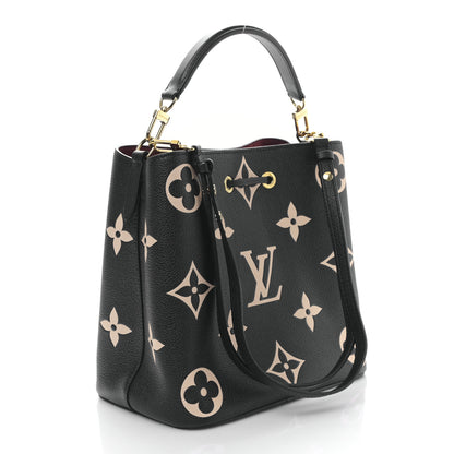 Louis Vuitton Empreinte Monogram Giant Neonoe MM Black Beige 4 of 9