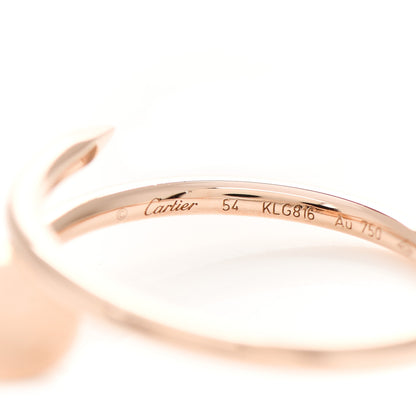 Cartier 18K Pink Gold Small Juste Un Clou Ring 54 6.75 4 of 5