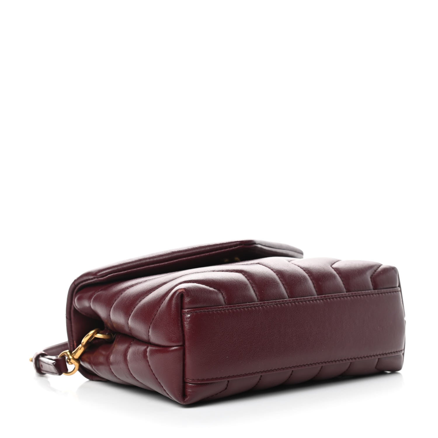 Saint Laurent Calfskin Y Quilted Monogram Toy Loulou Monogram Crossbody Bag Rouge Legion 4 of 10