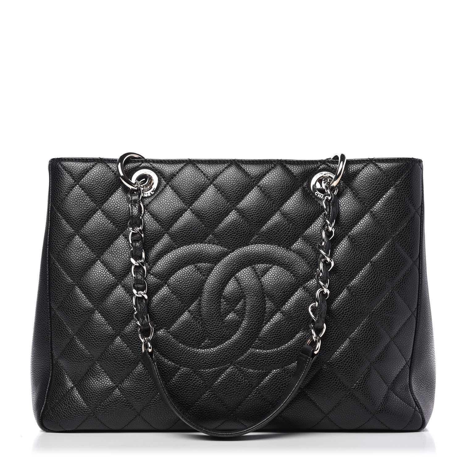 Chanel Caviar Quilted Grand Shopping Tote GST Black 1 of 11