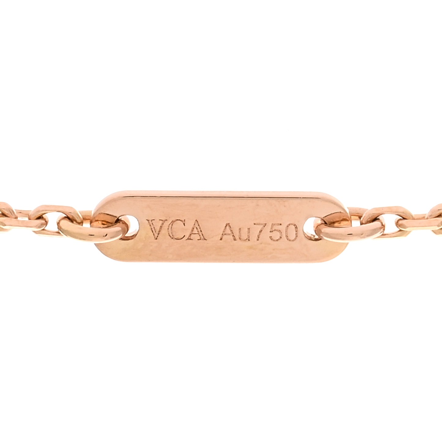 18K Rose Gold Carnelian Sweet Alhambra Pendant Necklace