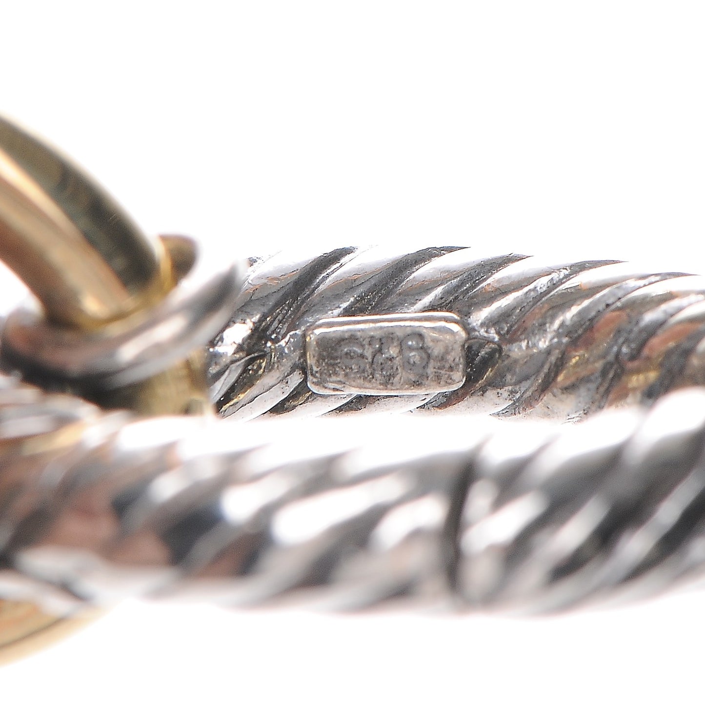 Sterling Silver 18K Yellow Gold 17mm Extra Large Oval Link Bracelet