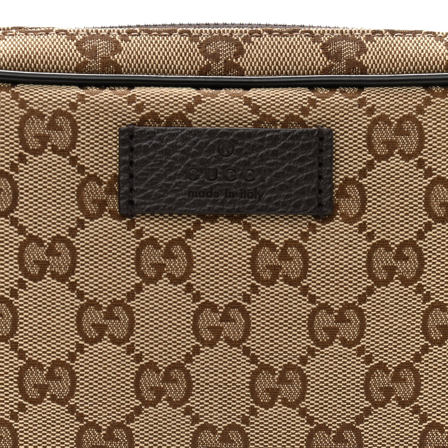Gucci Monogram Belt Bag Dark Brown 9 of 12