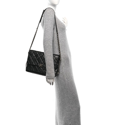 Chanel Crackled Aged Calfskin Big Bang Flap Black 2 of 10