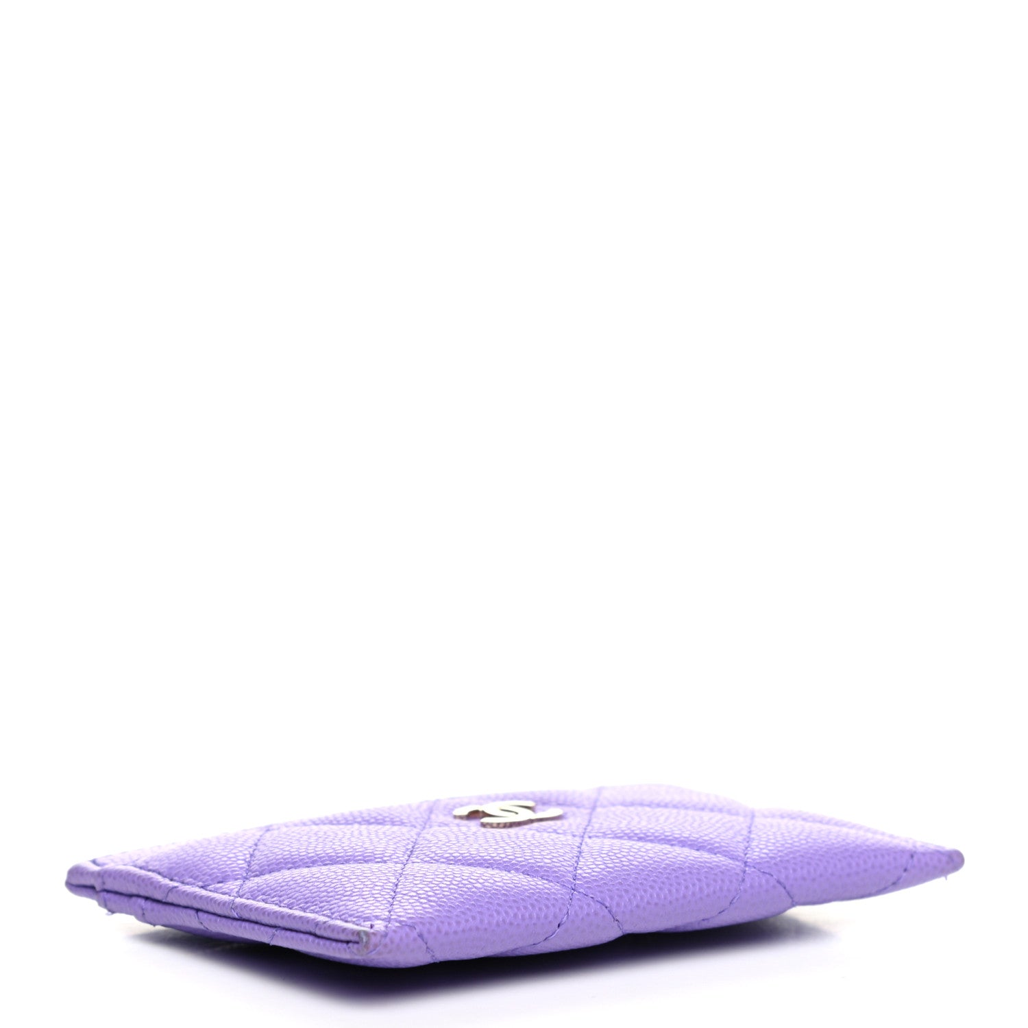 Chanel Caviar Quilted Card Holder Purple 4 of 8