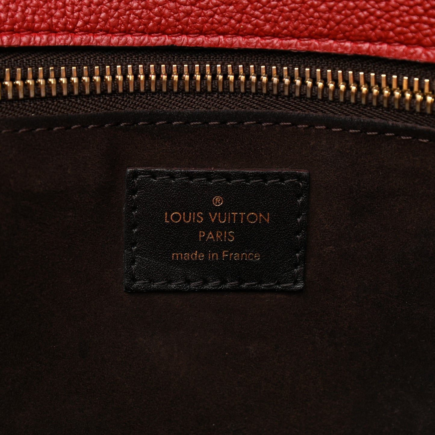 Monogram Cuir Orfevre Tote W PM Cherry