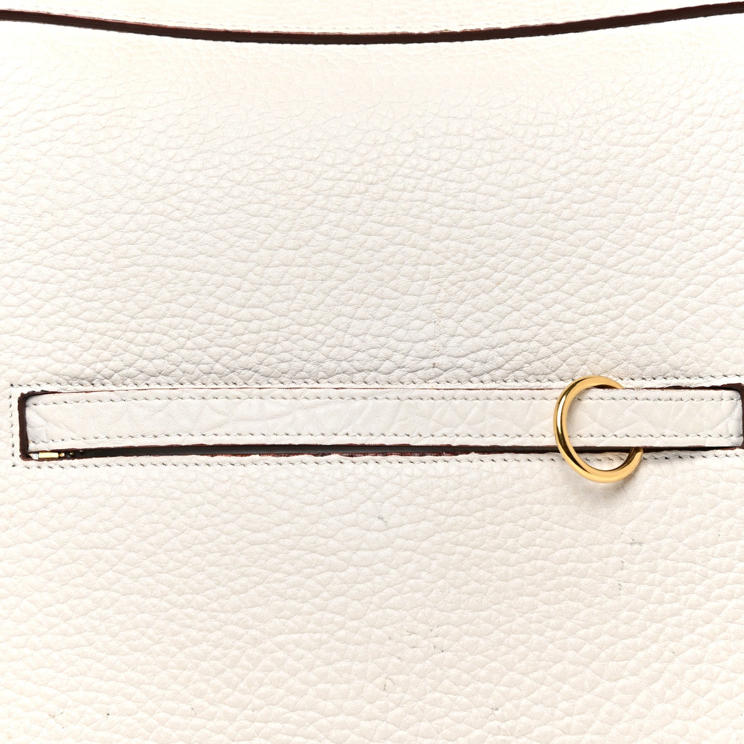 Celine Bullhide Calfskin Medium Ring Bag White 7 of 22