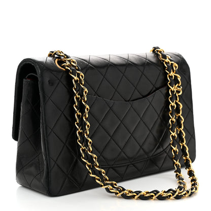 Chanel Lambskin Quilted Medium Double Flap Black 3 of 10