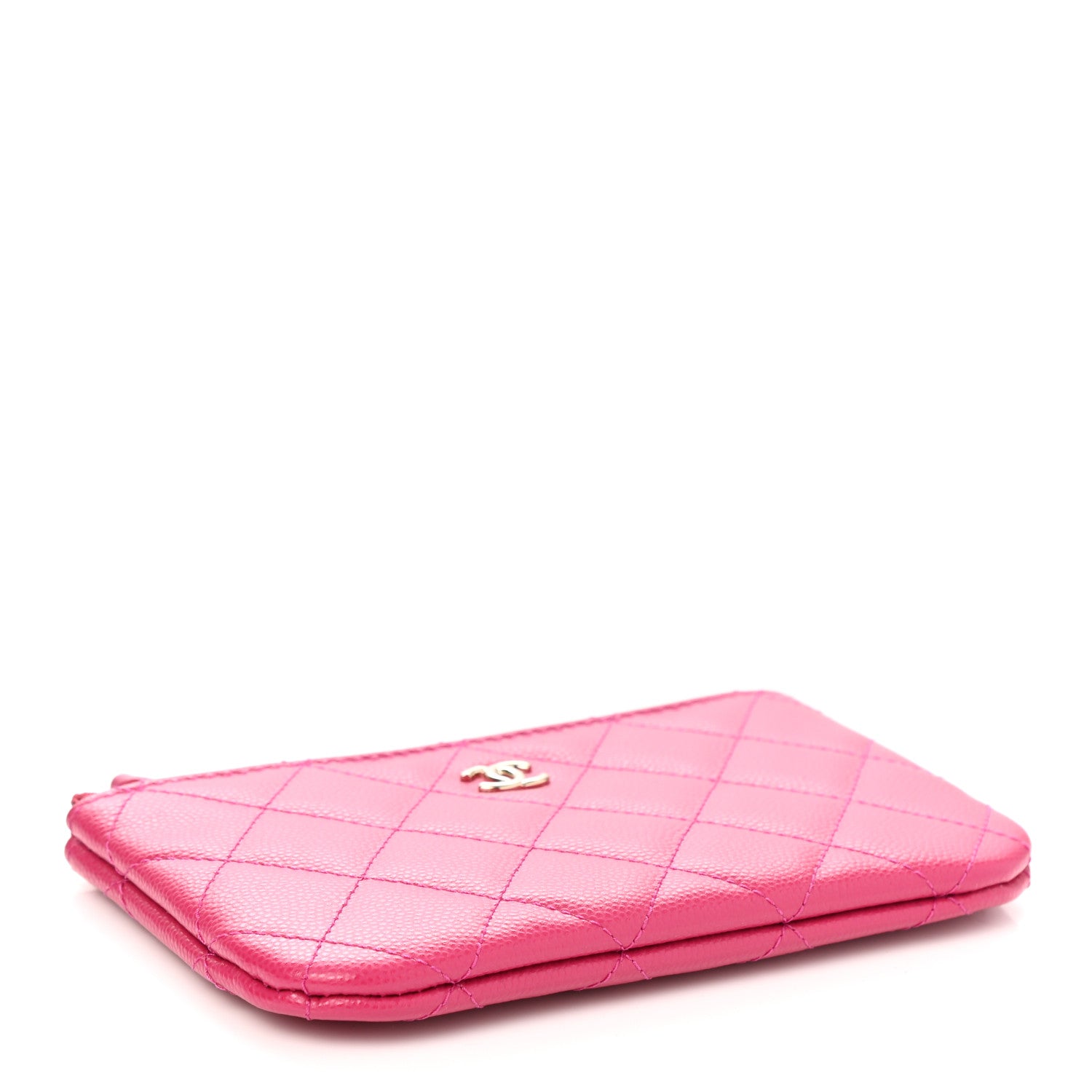 Chanel Caviar Quilted Small Cosmetic Case Pink 4 of 8
