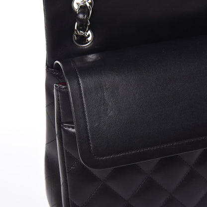 Chanel Lambskin Quilted Jumbo Double Flap Black 9 of 10