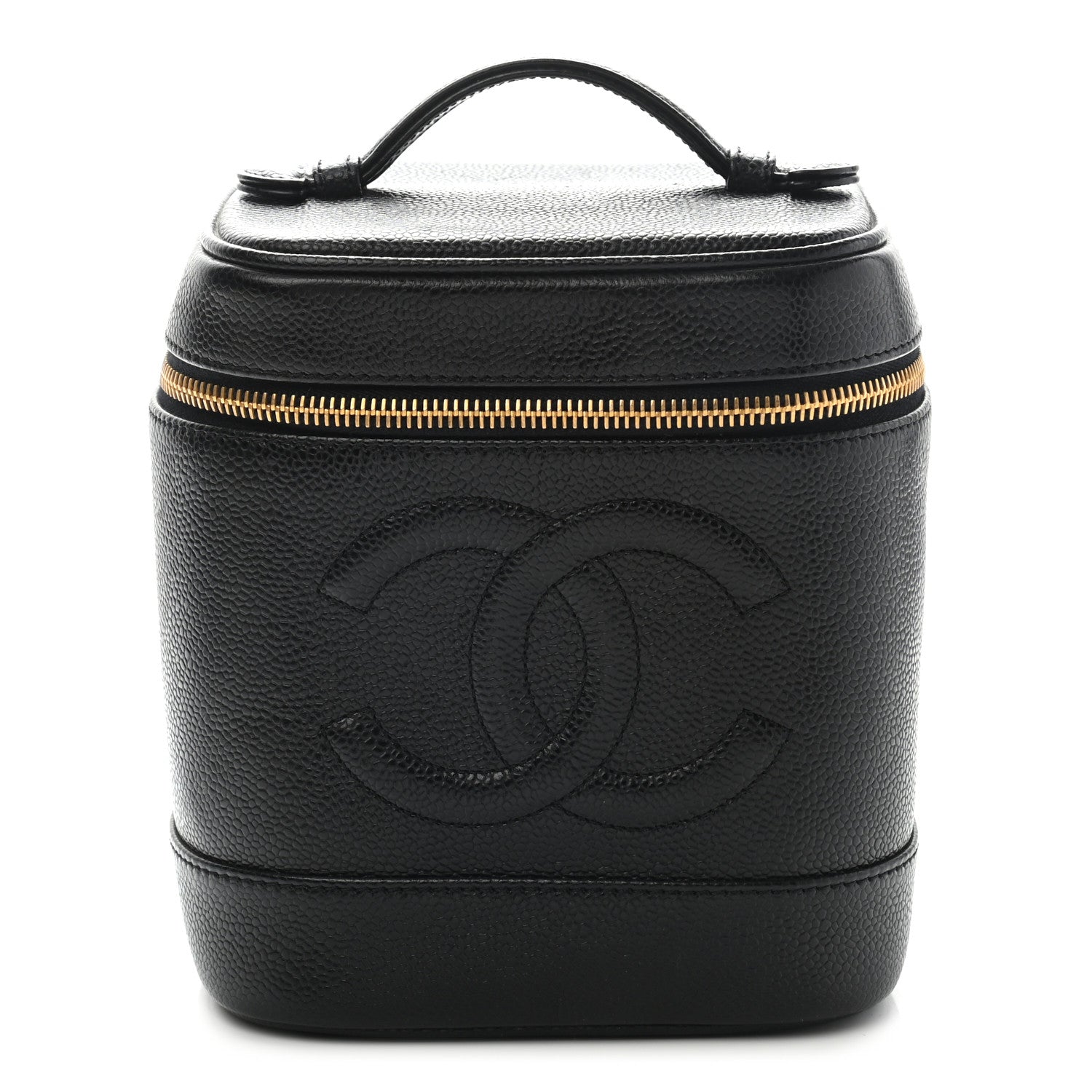 Chanel Caviar Vanity Cosmetic Case Black 1 of 13