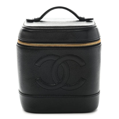 Chanel Caviar Vanity Cosmetic Case Black 1 of 13