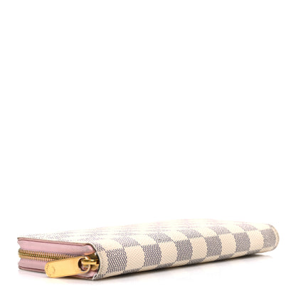 Louis Vuitton Damier Azur Zippy Wallet Rose Ballerine 4 of 8