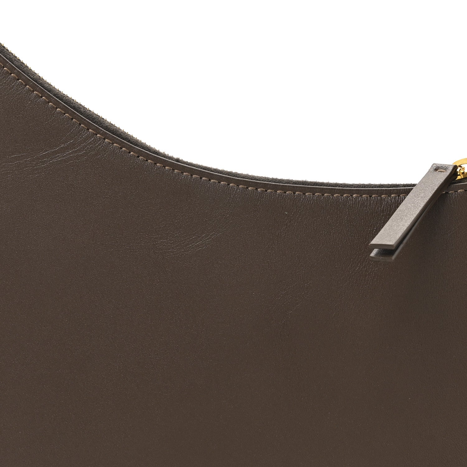 The Row Smooth Calfskin Half Moon Shoulder Bag Brown 7 of 9