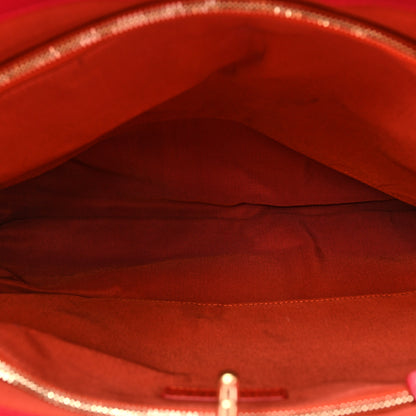 Chanel Lambskin Quilted Large 31 Shopping Bag Orange Red 5 of 15