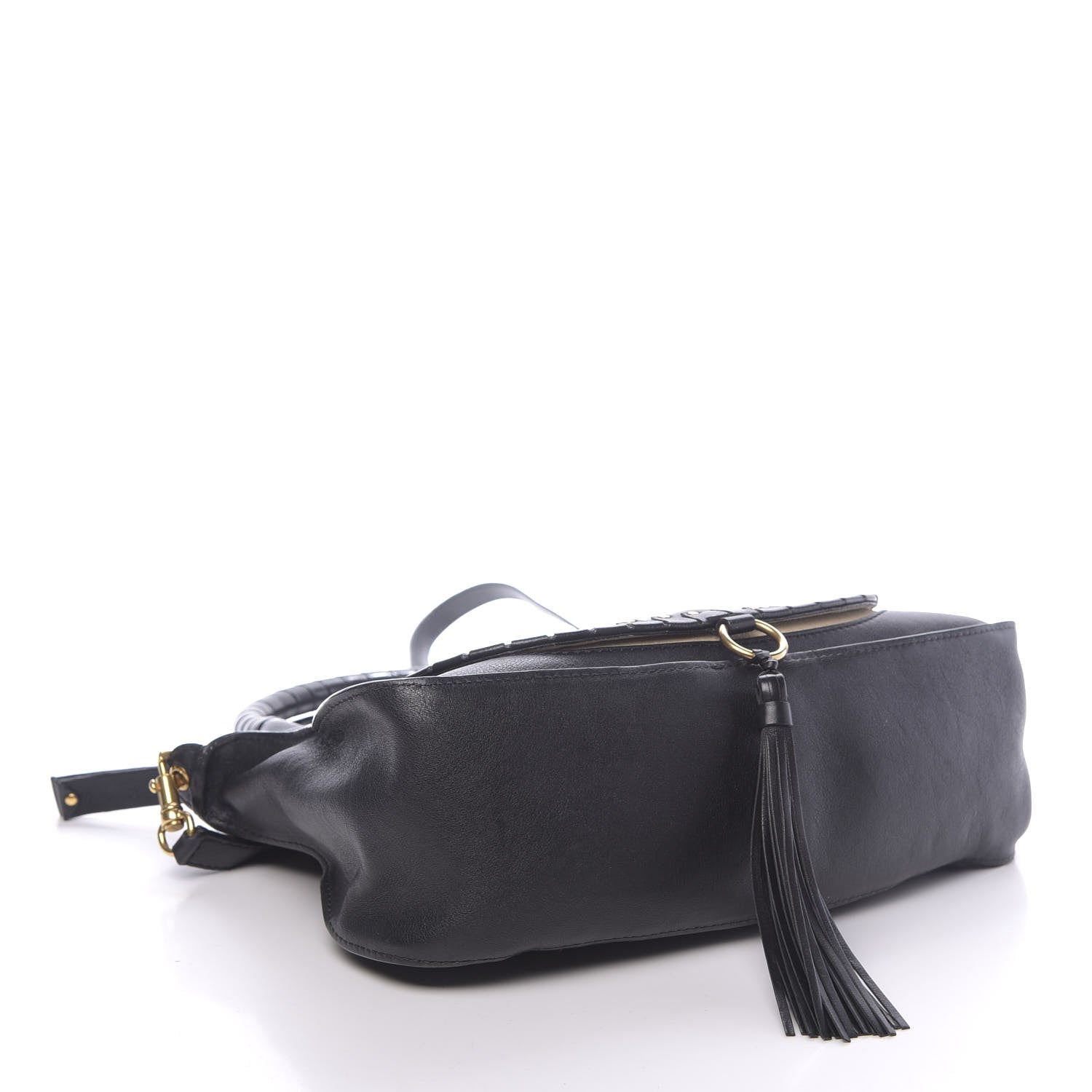 Chloe Calfskin Studded Medium Marcie Satchel Black 4 of 12