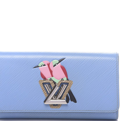 Louis Vuitton Epi Tropical Birds Twist Wallet Bleuet 9 of 10