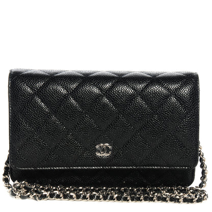 Chanel Caviar Wallet on Chain WOC Black 1 of 8