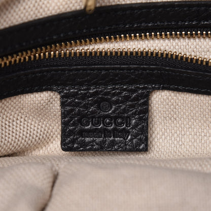 Gucci Pebbled Calfskin Large Soho Chain Shoulder Bag Black 6 of 10