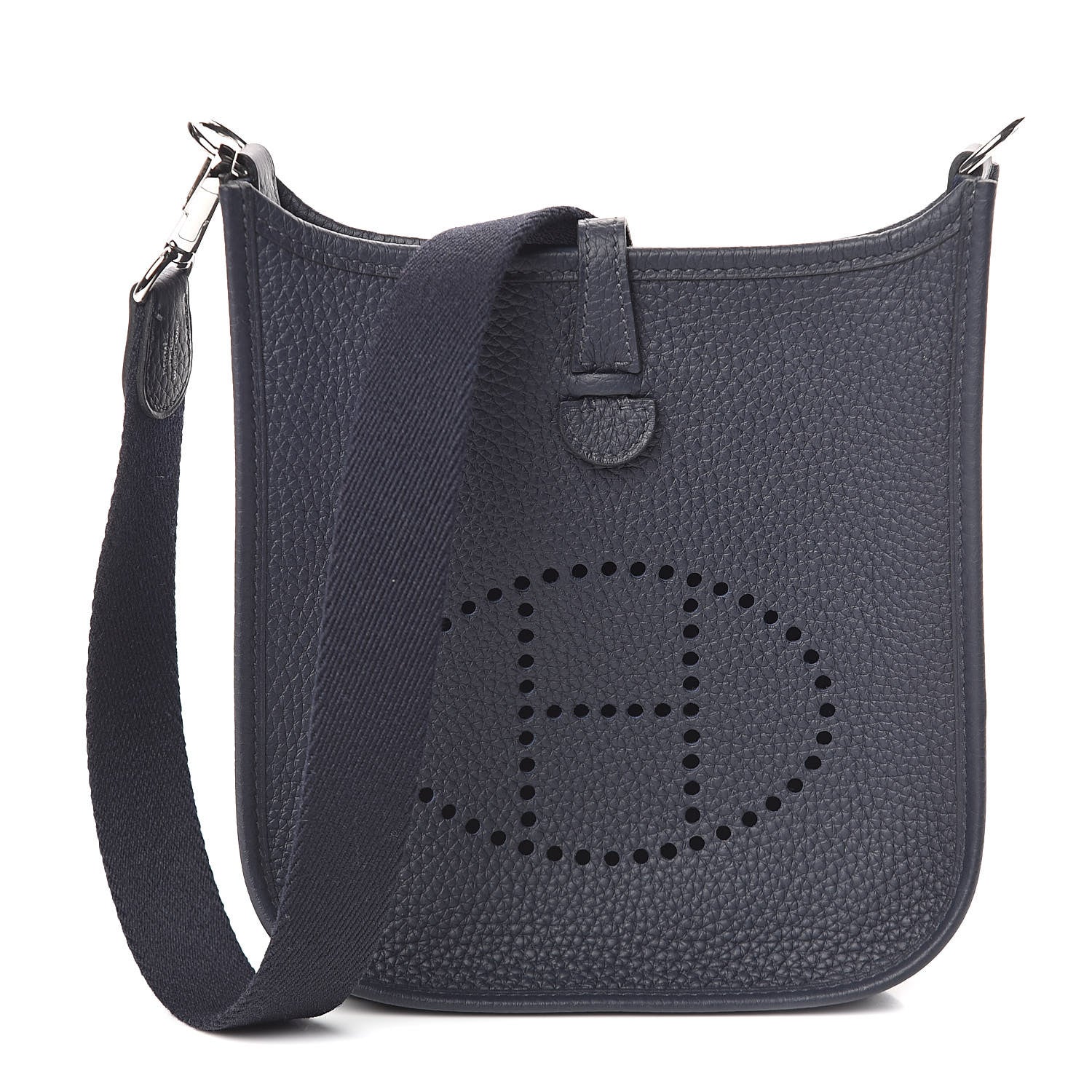 Hermes Taurillon Clemence Amazone Evelyne TPM Bleu Nuit Bleu Indigo 1 of 8