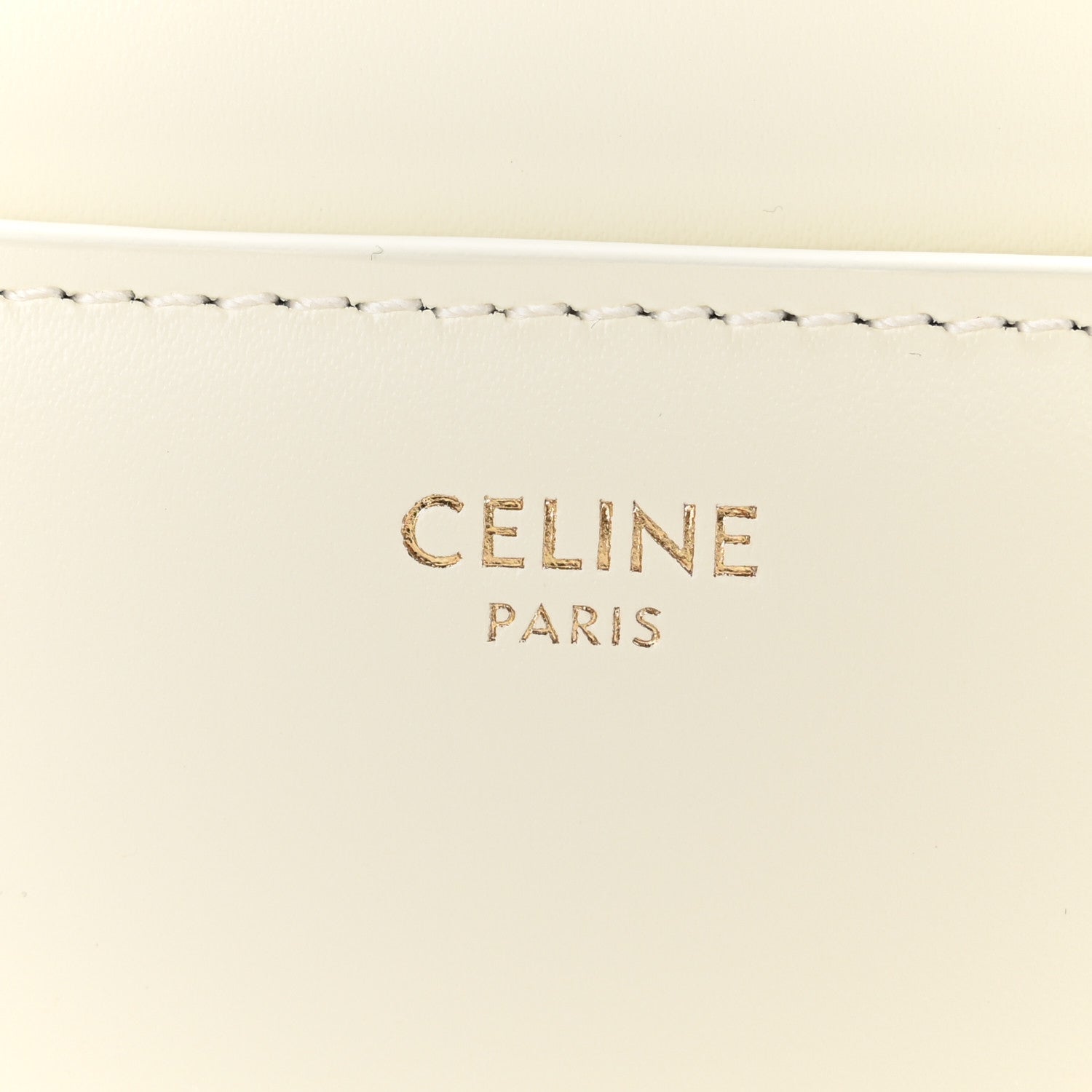 Celine Satinated Calfskin Mini 16 Top Handle Bag White Cotton 8 of 11