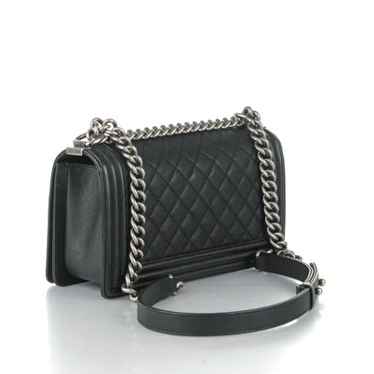 Chanel Caviar Quilted Medium Boy Flap Black 3 of 8