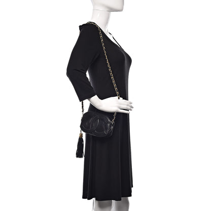 Chanel Lambskin Quilted CC Tassel Crossbody Black 2 of 18